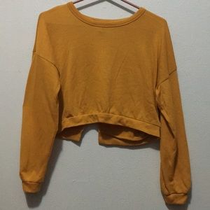 Mustard Color Long Sleeves Top